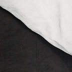 Black And White Minimalist Mid Century Abstract Ink Art Minimal Black Pebbles Paint Comforter Gallery Image 4