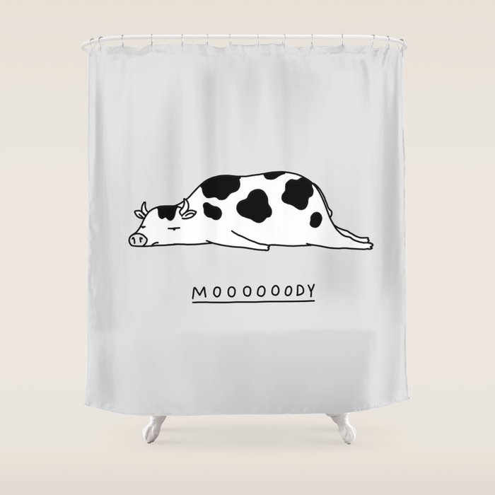Moooooody Shower Curtain Gallery Image 1