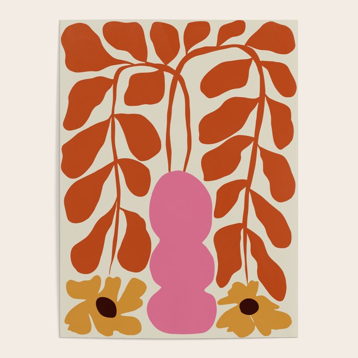 Dropping orange fern  Poster Gallery Image 1