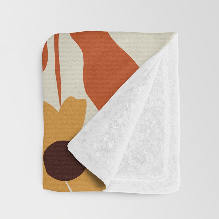 Dropping orange fern  Throw Blanket Gallery Image 3