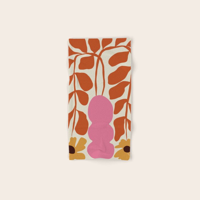 Dropping orange fern  Bath Towel Gallery Image 1