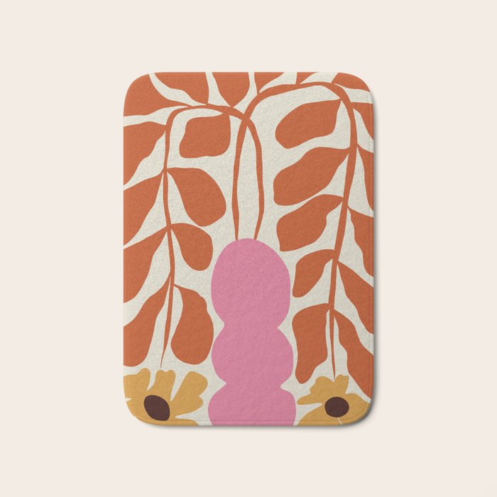 Dropping orange fern  Bath Mat Gallery Image 1