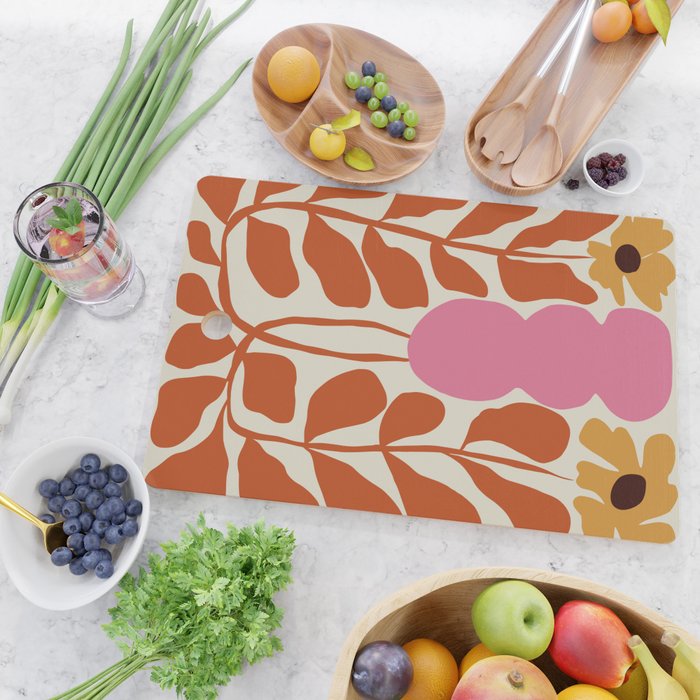 Dropping orange fern  Cutting Board Gallery Image 2