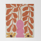 Dropping orange fern  Throw Blanket Gallery Image 2