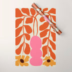 Dropping orange fern  Wrapping Paper Gallery Image 1
