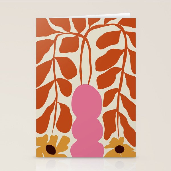 Dropping orange fern  Stationery Card Gallery Image 1