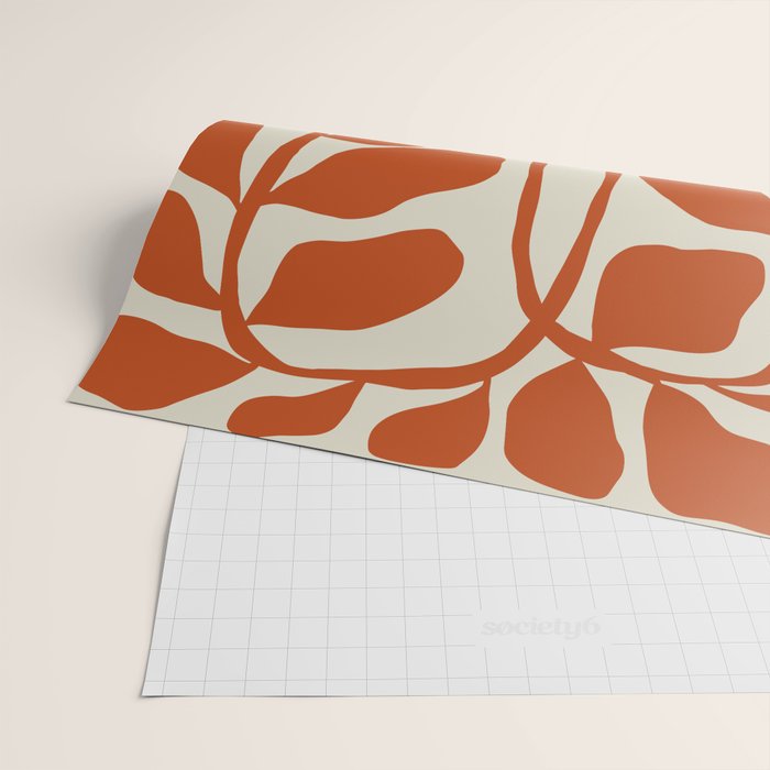 Dropping orange fern  Wrapping Paper Gallery Image 2