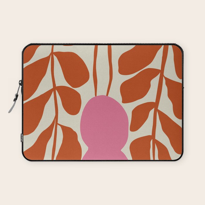 Dropping orange fern  Laptop Sleeve Gallery Image 1