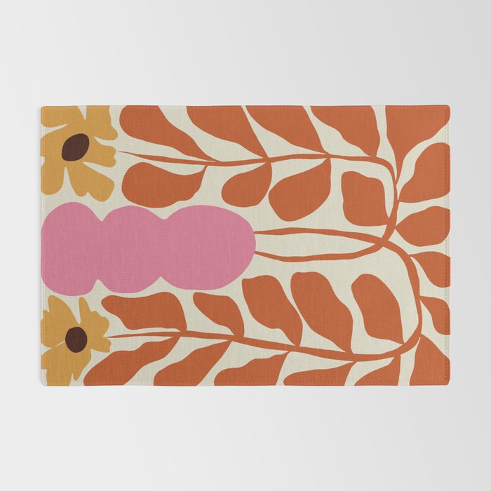 Dropping orange fern  Rug Gallery Image 2