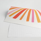 Retro Sunshine â Pink & Peach Wrapping Paper Gallery Image 2