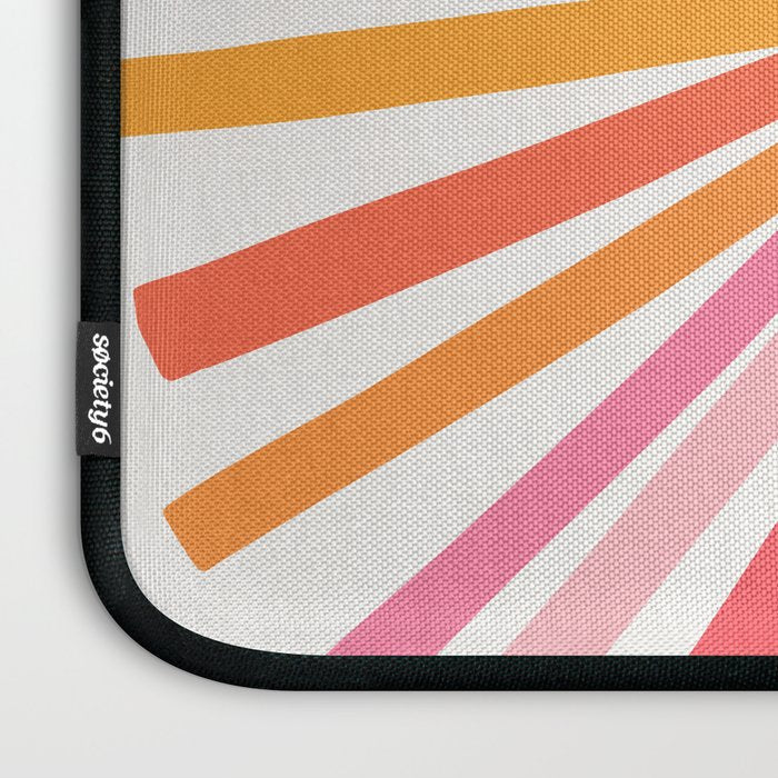 Retro Sunshine â Pink & Peach Laptop Sleeve Gallery Image 3