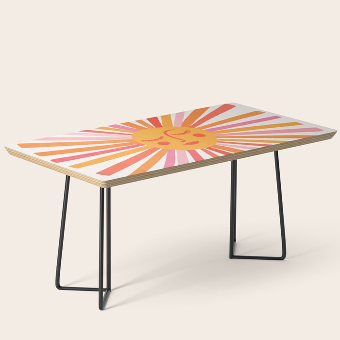 Retro Sunshine â Pink & Peach Coffee Table Gallery Image 1