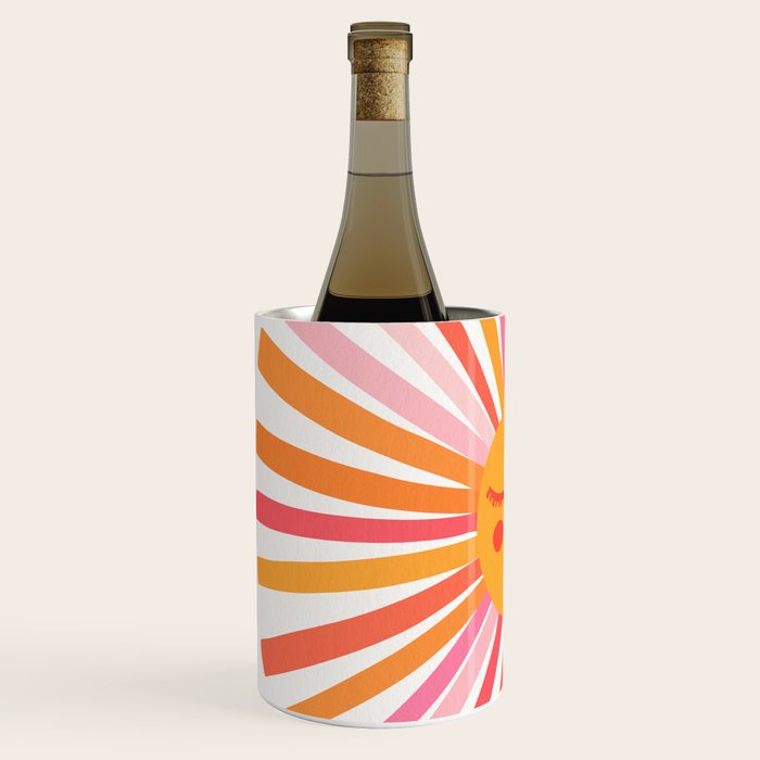 Retro Sunshine â Pink & Peach Wine Chiller Gallery Image 2