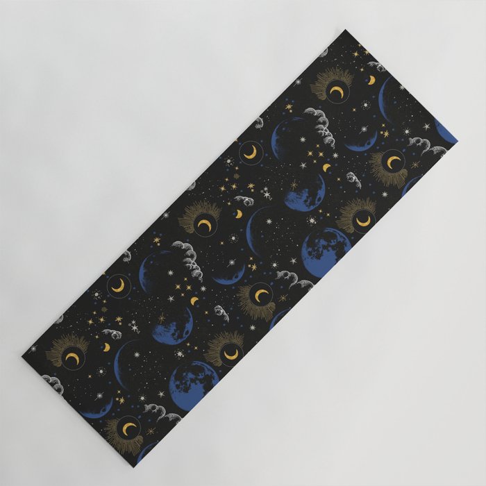 Night sky of stars 24 Yoga Mat Gallery Image 1