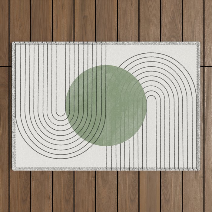 Green Light Summer Vibe  Outdoor Rug Gallery Image 1