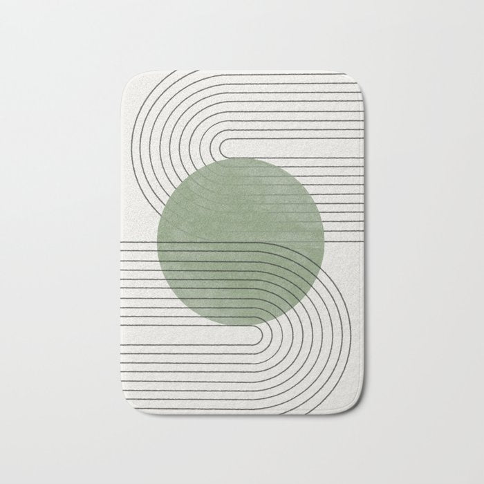 Green Light Summer Vibe  Bath Mat Gallery Image 1