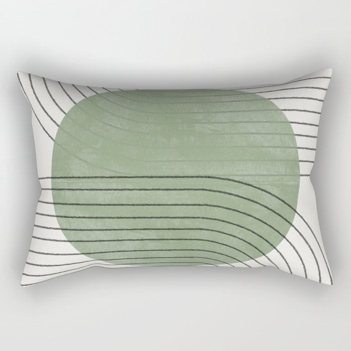 Green Light Summer Vibe  Rectangular Pillow Gallery Image 1