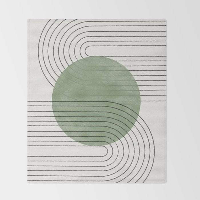 Green Light Summer Vibe  Throw Blanket Gallery Image 2