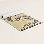 1776 "Join, or Die" Revolutionary War flag with 13 colonies, snake & no colors by Benjamin Franklin Yoga Mat Gallery Image 2