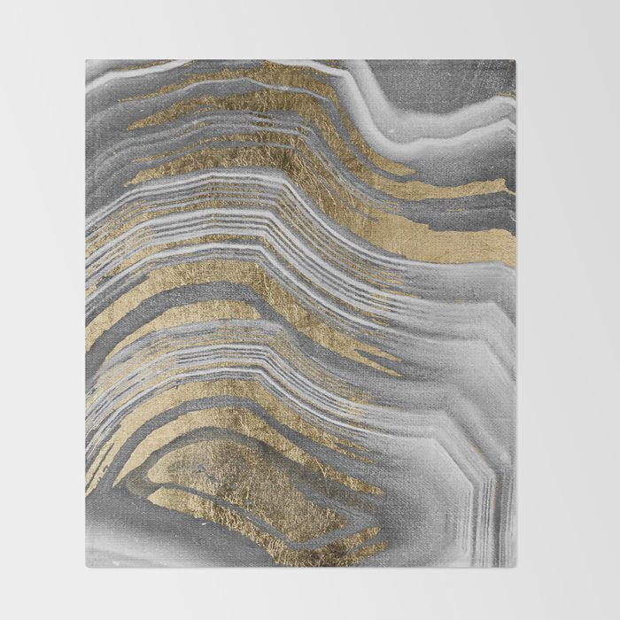 Abstract paint modern Throw Blanket Gallery Image 2