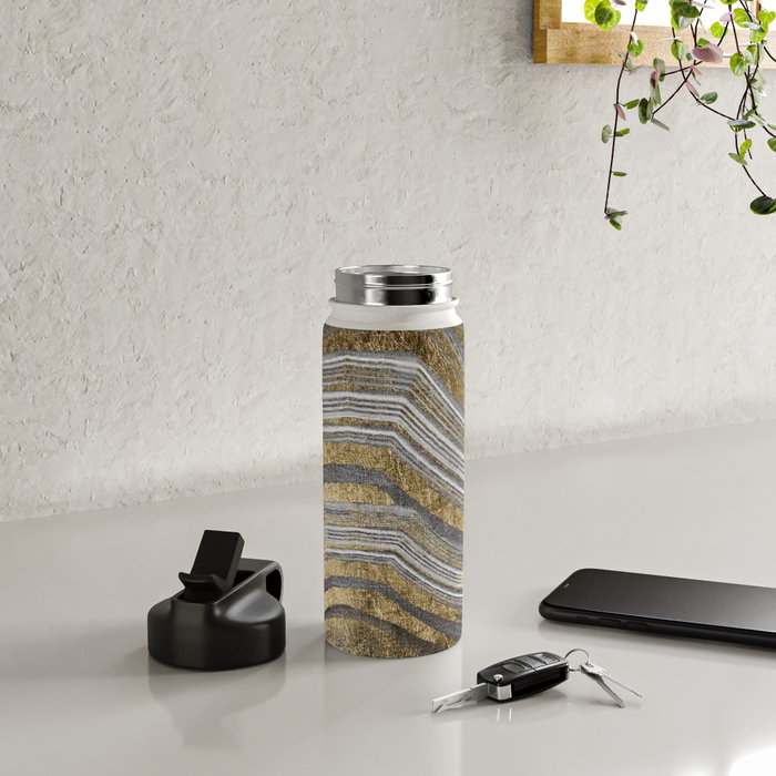 Abstract paint modern Water Bottle Gallery Image 5