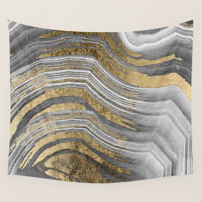 Abstract paint modern Wall Tapestry Gallery Image 4