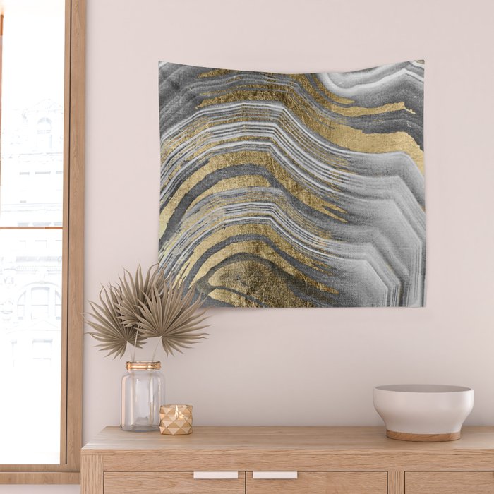 Abstract paint modern Wall Tapestry Gallery Image 2