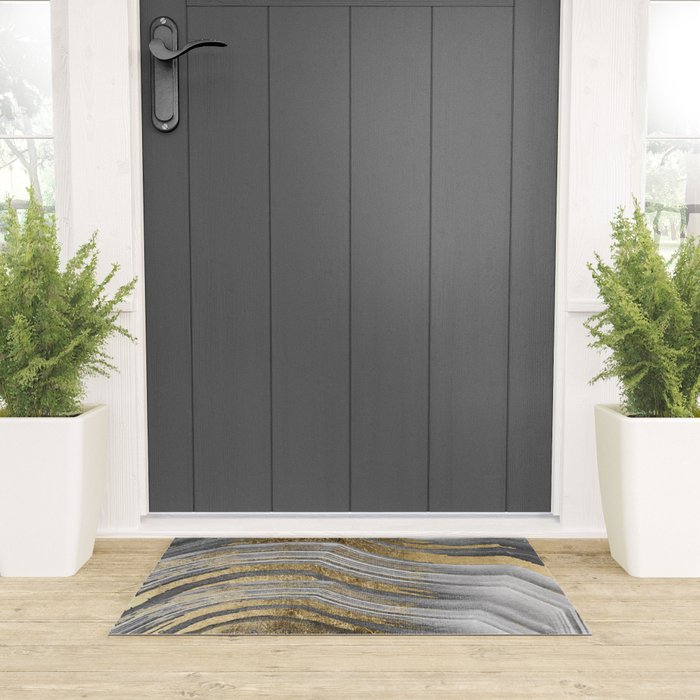 Abstract paint modern Welcome Mat Gallery Image 3