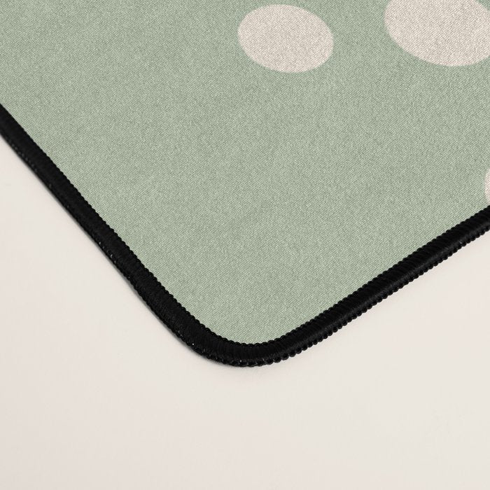 Playful Daisies | 01 - Lilac And Pastel Green Desk Mat Gallery Image 4