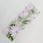 Playful Daisies | 01 - Lilac And Pastel Green Yoga Mat Gallery Image 1