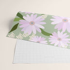 Playful Daisies | 01 - Lilac And Pastel Green Wrapping Paper Gallery Image 2