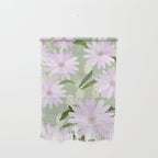 Playful Daisies | 01 - Lilac And Pastel Green Wall Hanging Gallery Image 1