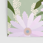 Playful Daisies | 01 - Lilac And Pastel Green Poster Gallery Image 3