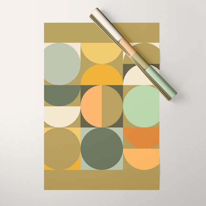 Modern Geometric 91A Wrapping Paper Gallery Image 1