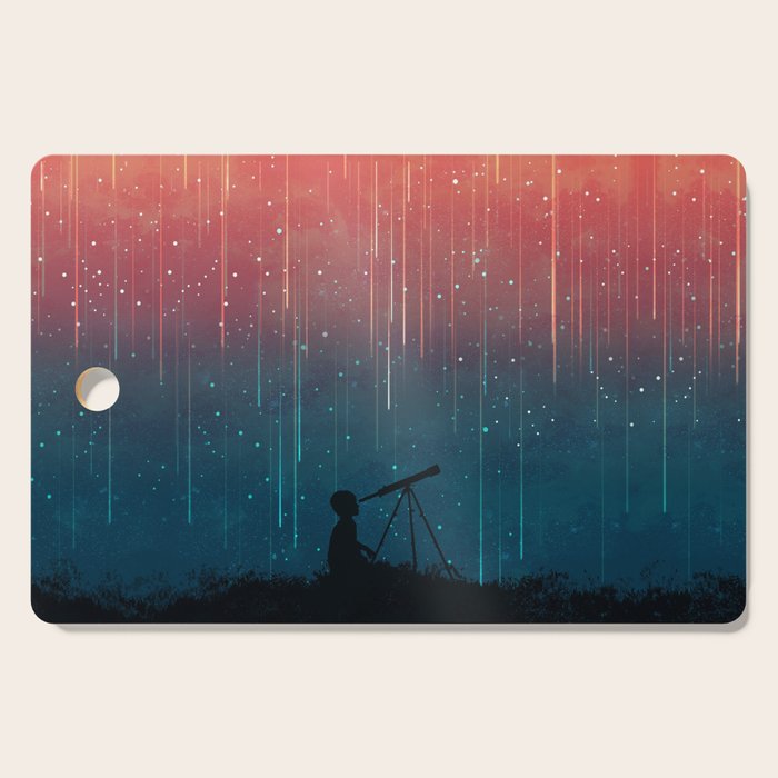 Meteor rain Cutting Board Gallery Image 1