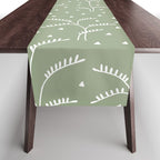 Boho Trees on Sage Green Table Runner Gallery Image 1