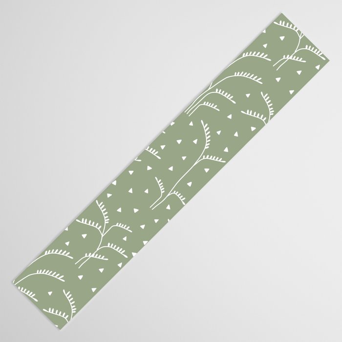 Boho Trees on Sage Green Table Runner Gallery Image 3