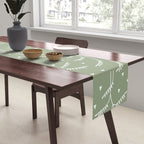 Boho Trees on Sage Green Table Runner Gallery Image 2