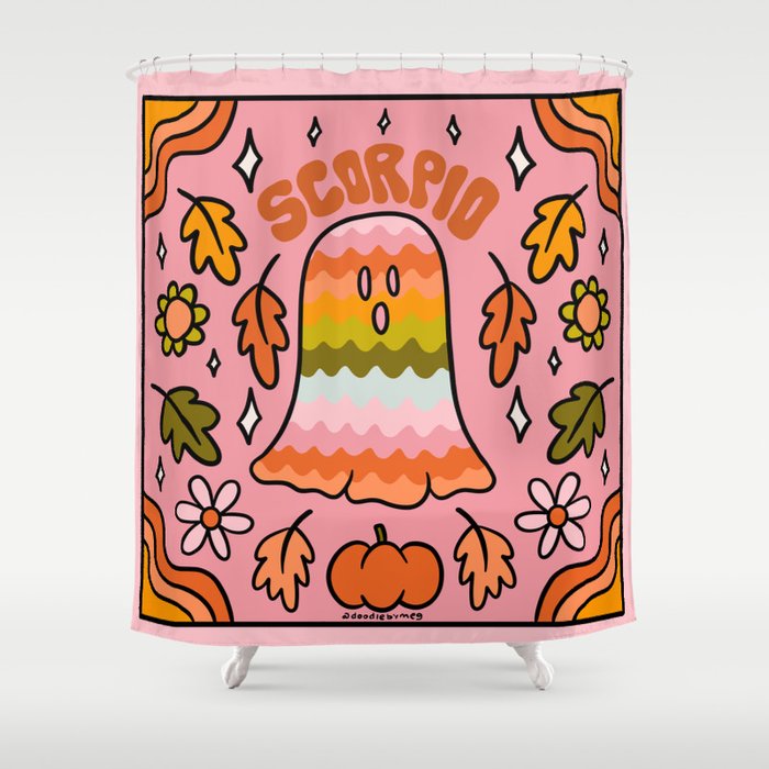 Scorpio Ghost Shower Curtain Gallery Image 1