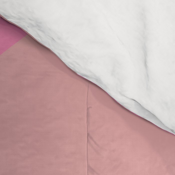 Colorful Geometric Abstract in Pink, Mustard, and Green Comforter Gallery Image 4