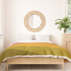 Colorful Geometric Abstract in Pink, Mustard, and Green Duvet Cover Gallery Image 3