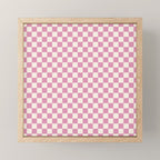 Checked - Bubblegum Mini Art Print Gallery Image 1