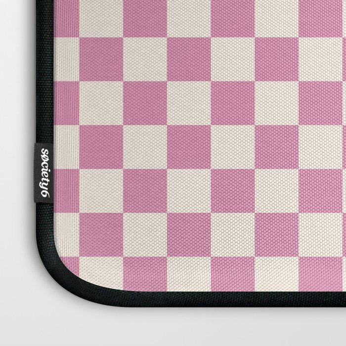 Checked - Bubblegum Laptop Sleeve Gallery Image 3