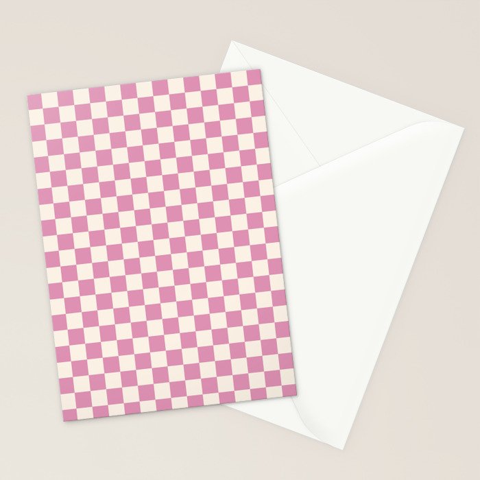 Checked - Bubblegum Stationery Card Gallery Image 2
