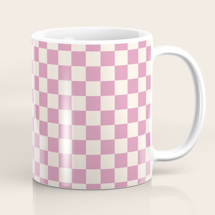 Checked - Bubblegum Coffee Mug Gallery Image 1
