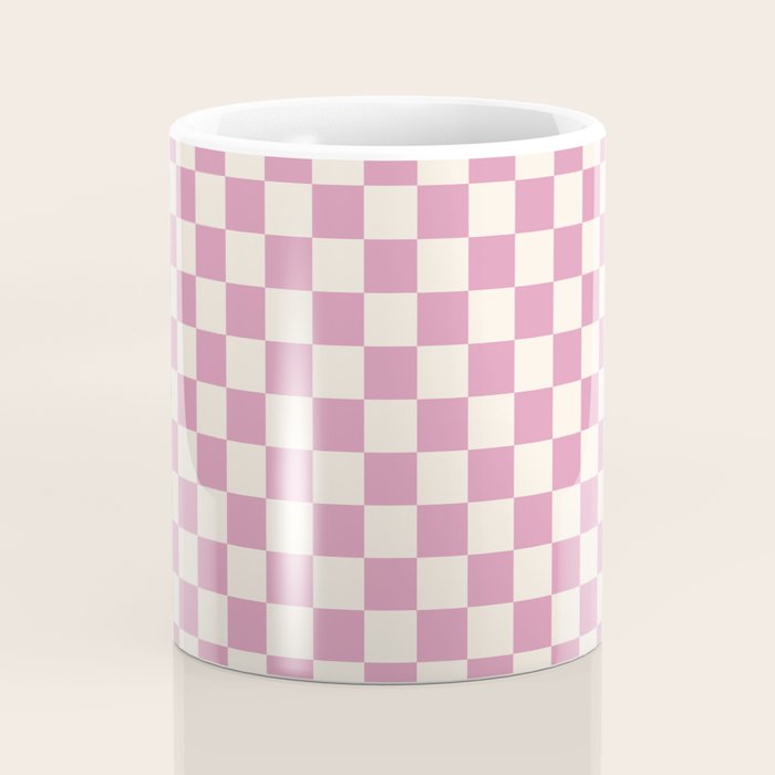 Checked - Bubblegum Coffee Mug Gallery Image 4