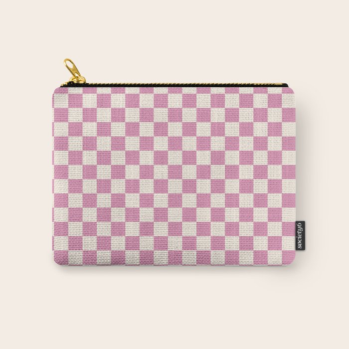 Checked - Bubblegum Carry All Pouch Gallery Image 1