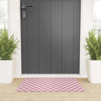 Checked - Bubblegum Welcome Mat Gallery Image 3