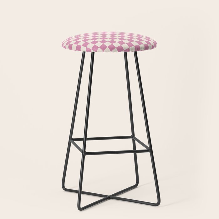 Checked - Bubblegum Stool Gallery Image 1
