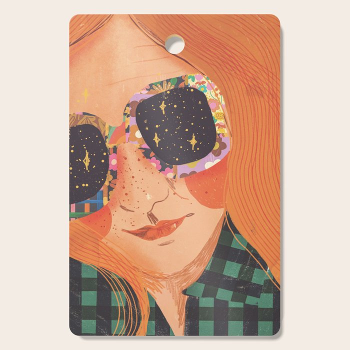 Ginger hair girl Cutting Board Gallery Image 1
